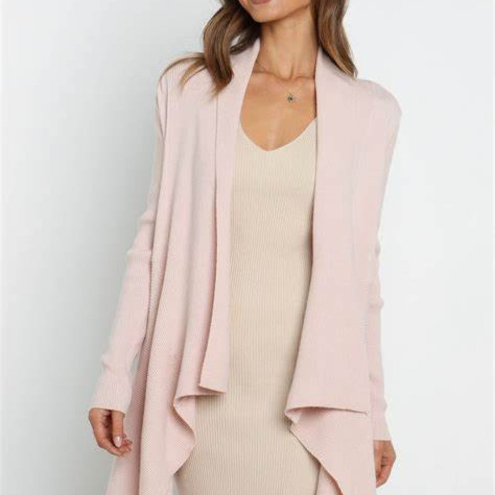 Petal & Pup Soft Pink Open Cardigan